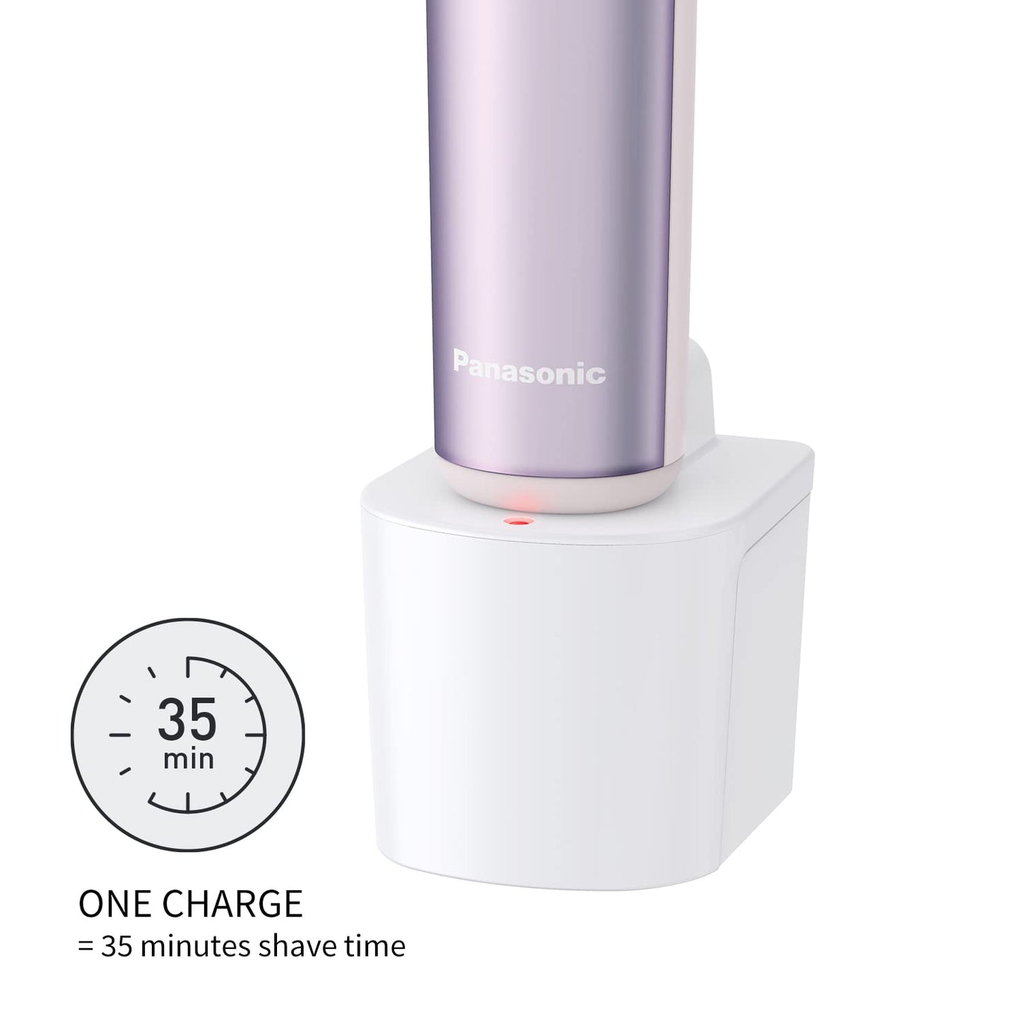 Panasonic Electric Razor for Women, Cordless 3-Blade Shaver with Pop-Up Trimmer, Wet Dry Operation - ES-AWL6AG (Mint)
