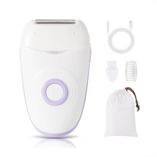 YHC Electric Razors for Women - Painless Ladies Electric Shaver for Legs, Underarms, Bikini Hairs - Waterproof, Cordless, Travel Lock, USB Rechargeable.