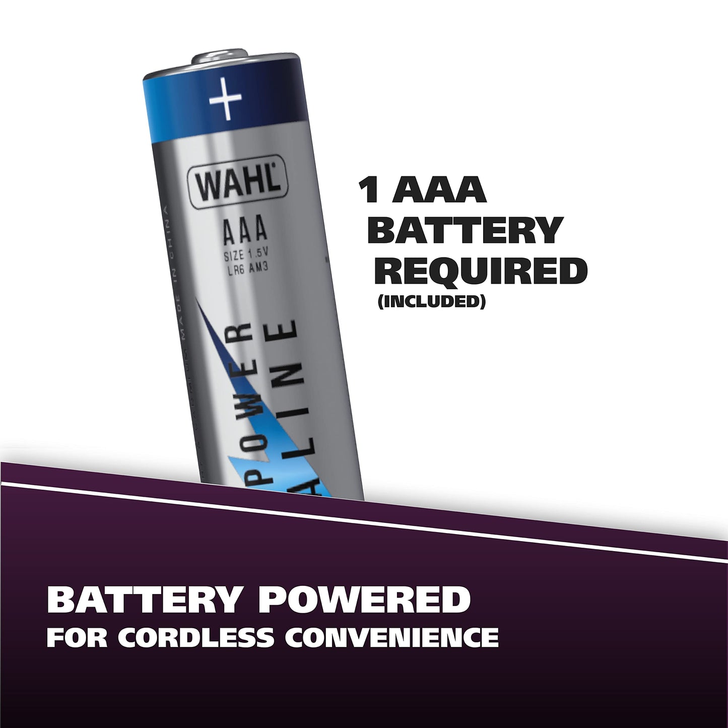 Wahl Clean & Confident Female Battery Pen Trimmer with Rinseable Blades for Eyebrows, Facial Hair, & Light Grooming- Hygienic Grooming & Easy Cleaning with Battery Included - Model 5640-100