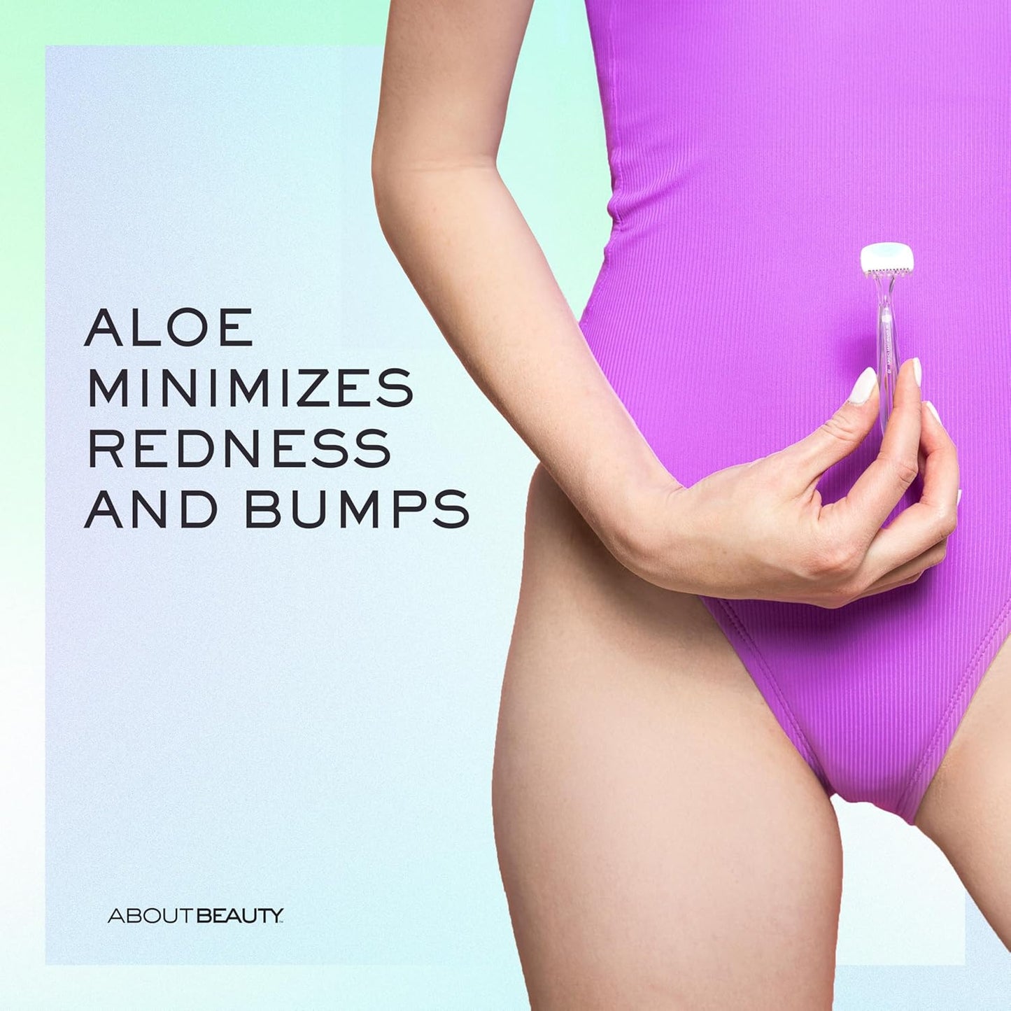 Kai About Body Bikini Shavers - Gentle Razors for Shaving, Trimming & Exfoliating - Includes 3 Beauty Groomers